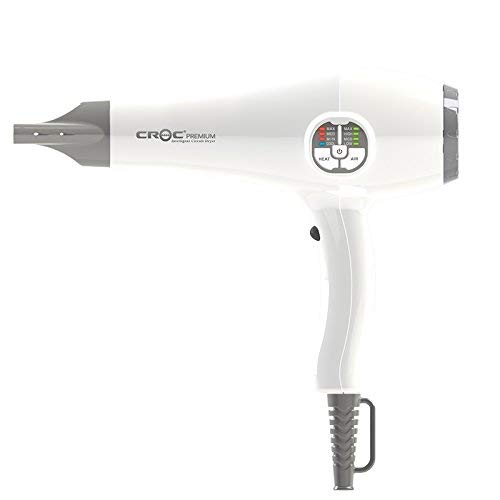 Croc Premium IC Digital Professional Salon Hair Blow Dryer WHITE Ionic Ceramic Good Quality for Everyone Fast Shipping Ship Worldwide by Hair Dryers