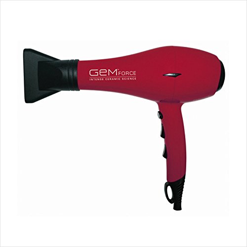 Gem Force Intense Ionic Ceramic Science Hair Dryer - Red