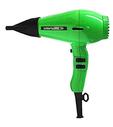 Turbo Power 330A Twin Turbo 3800 Ceramic Ionic Salon Green Hair Dryer