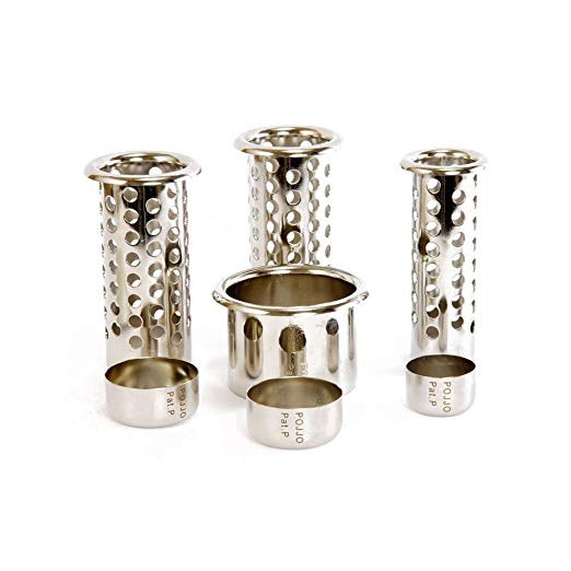 POJJO - Stainless Steel Ventilated & Capped Tube Insert Holder Set