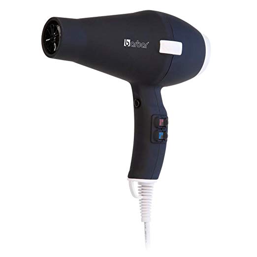 Barbar Hair Italy 3800 Hair Dryer, Black, 21 Ounce