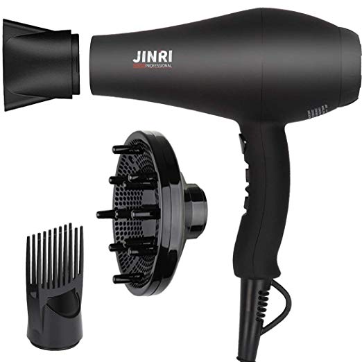 1875w Professional Salon Hair Dryer,Negative Ionic Hair Blow Dryer,AC Motor Infrared Heat Low Noise Hair Dryer with Diffuser,Concentrator& Comb,ETL Certified