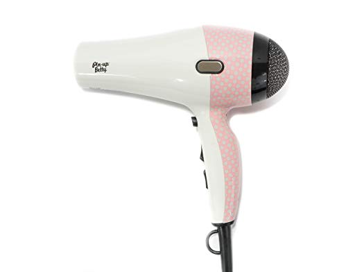 Pin Up Betty Hair Dryer | Peach & Cream Polkadot