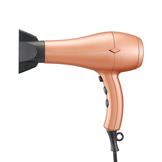 NITION Ceramic Hair Dryer Negative Ion,Ionic Blow Dryer Quick Drying,1875 Watt 2 Speed / 3 Heat Settings,Cool Shot Button,Lightweight,Champagne Gold