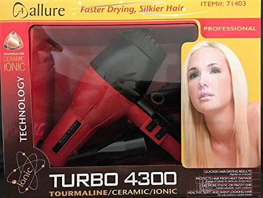 Allure Turbo 4300 Tourmaline/Ceramic/Ionic Hair Dryer