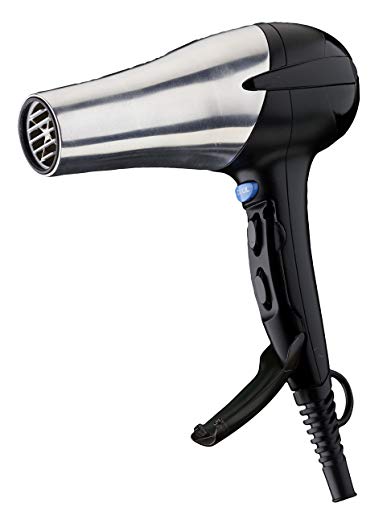 Infiniti Pro by Conair 1875 Watt Aluminum AC Motor Styling Tool / Hair Dryer with Switch Cover; Chrome / Black