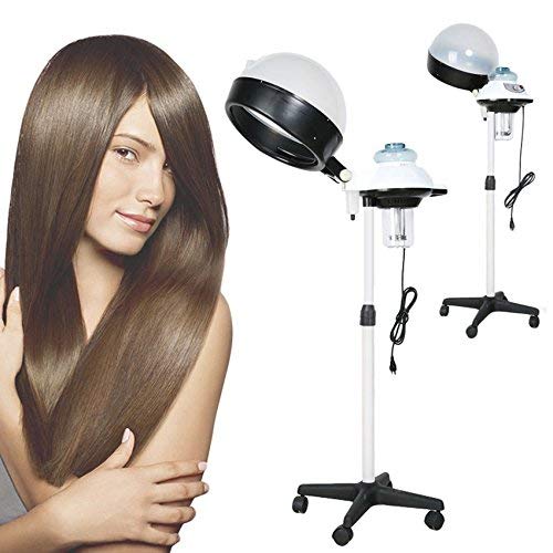 Hair Streamer with Timer, Rolling Stand Steamer Dryerfor Beauty Salon and Home,110V (Hair Steamer, W)