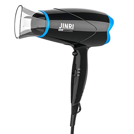 JINRI 1875 Watt Ionic Ceramic Hair Dryer, Professional Bionic Salon Hair Blow Dryer Negative Ions Lightweight for Quick Drying & Max Shine