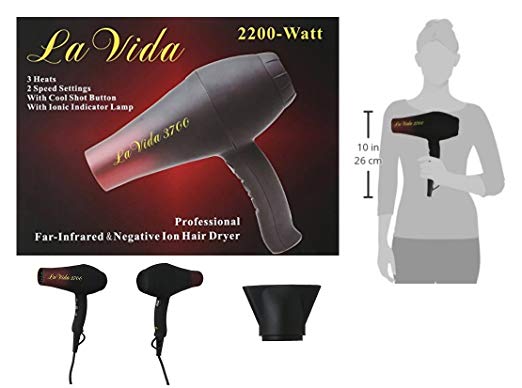 La Vida Professional Far-Infrared Negative Ion Hair Dryer