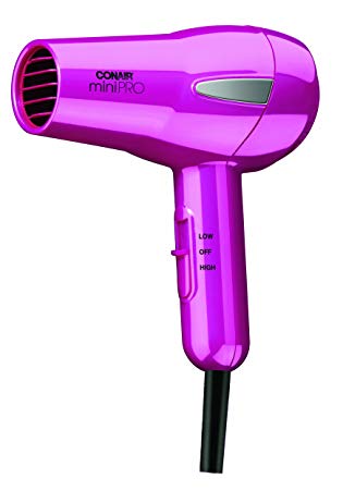 Conair MiniPRO Tourmaline Ceramic Styler/Hair Dryer; Pink