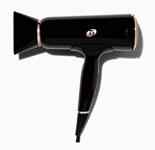 T3 - Cura LUXE Hair Dryer | Digital Ionic Professional Blow Dryer | Frizz Smoothing | Fast Drying Wide Air Flow | Volume Booster, Auto Pause Sensor | Multiple Speed and Heat Settings | Cool Shot