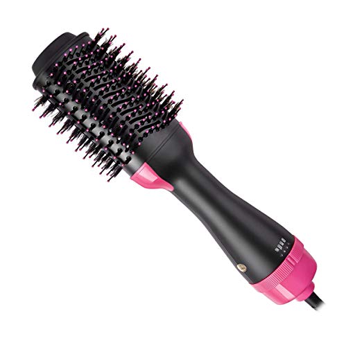 Salon One Step Hair Dryer and Volumizer, szwintec Multi-function Oval Hair Dryer & Volumizing Styler Comb Negative Ion Generator Hair Straightener Brush Curler for All Hair Types