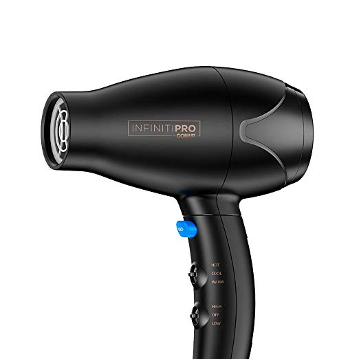 INFINITIPRO BY CONAIR Mini Pro Plus Hair Dryer/Styler with AC Motor, Black