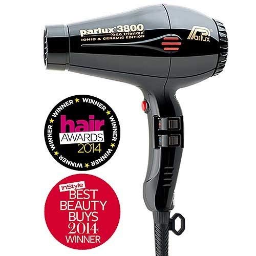 Parlux 3800 Hair Dryer - Black 165BLK