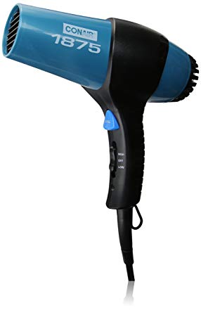 Conair 1875 Watt Turbo Hair Dryer; Teal/Black