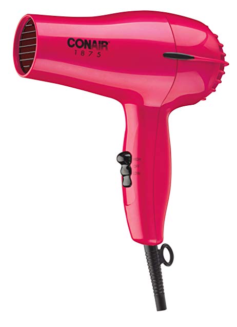 Conair 1875 Watt Mid-Size Hair Dryer; Red