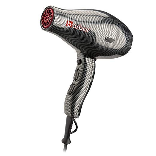 Barbar Professional 9800 Ionic Blow Dryer, Black