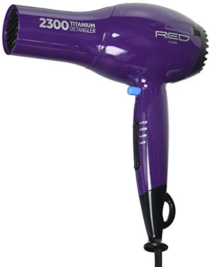 Red by Kiss Titanium 2300 Detangler Pik Hair Blow Dryer