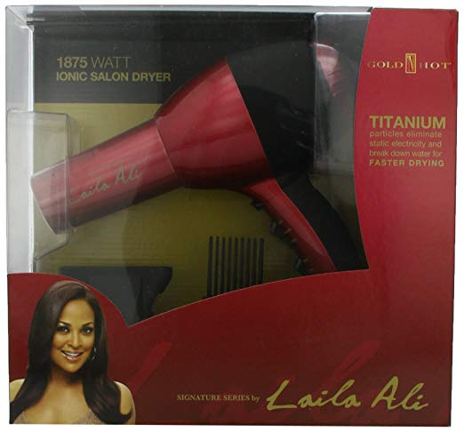 Gold 'N Hot Signature Series Laila Ali 1875-Watt Professional Ionic Titanium Salon Dryer